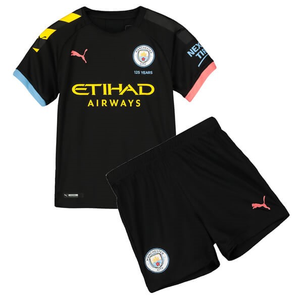 Camiseta Manchester City 2ª Niño 2019-2020 Negro